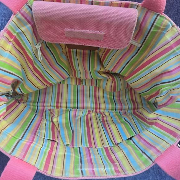 Large FOSSIL shay canvas shoulder tote - Picture 7 of 10